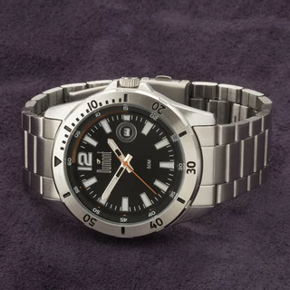 Relogio masculino prata fundo preto dumont barato DU2115AAQ/1P