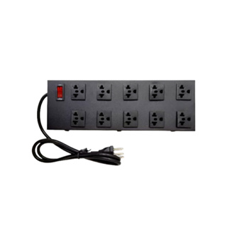 Filtro de linha 10 tomadas Régua Elétrica Tomadas Padrão Antigo Protege Equipamentos Eletrônicos Extensão Elétrica Protetor de Circuito Elétrico