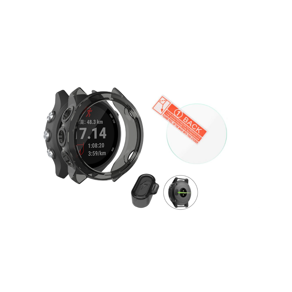Custodia protettiva in silicone arancione per Garmin