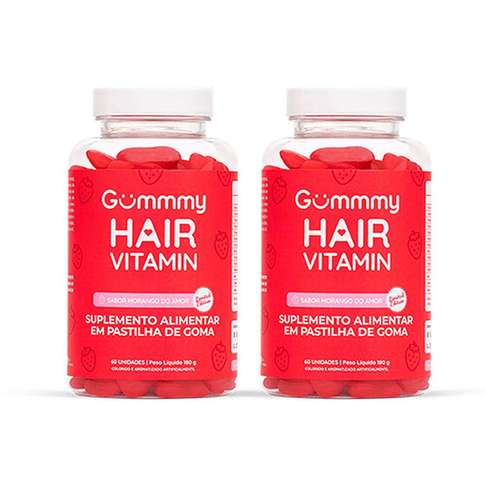 Gummy Hair Vitamin Original com 60 gomas Vitamina Tratamento para
