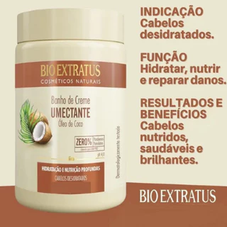 Banho de creme Bio extratus Umectante 1 kg. PROMOÇÃO.