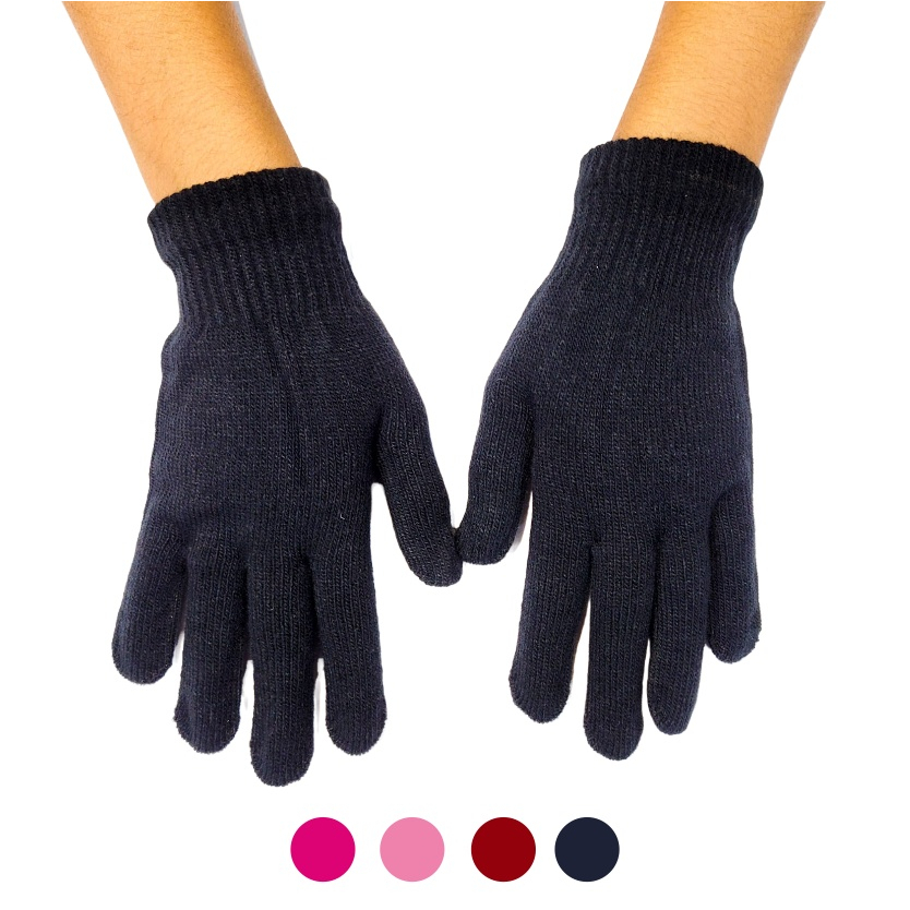 Luva Simples Adulto De Lã Unissex Inverno Frio ZG LU62202