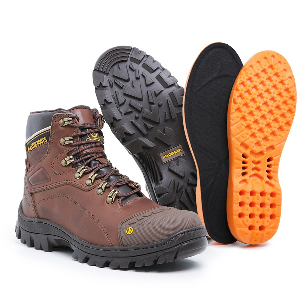 bota 9820 Master Boots couro legitimo solado de borracha | Shopee Brasil