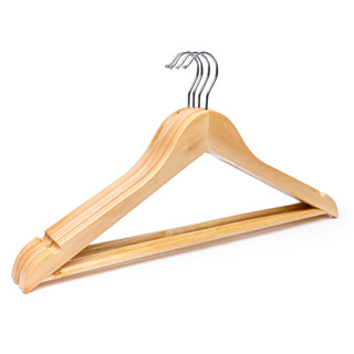 100 Cabides de Madeira Envernizado Premium Adulto Closet Armario