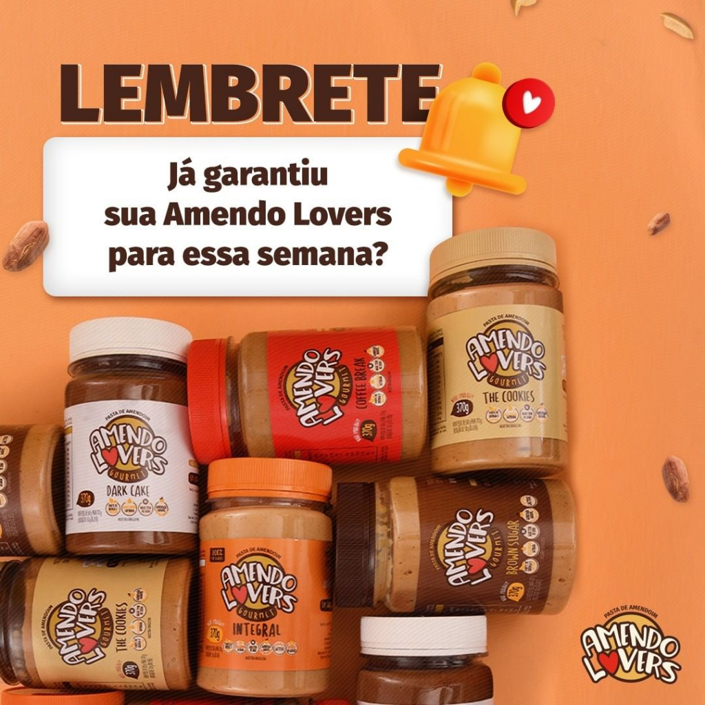 Pasta de Amendoim Amendo Lovers 370g Shopee Brasil