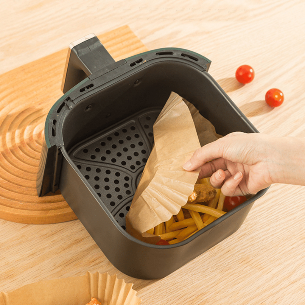 Forma de Papel Quadrada para Air Fryer 50 Peças 20 cm - Donna