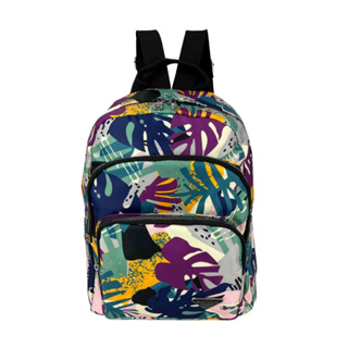 Bolsa Mochila Feminina Emilia Colorida Passeio Escolar Resistente Casual Santino - SAB333U30
