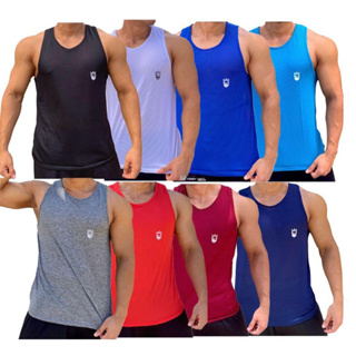 KIT 05 REGATAS MASCULINAS DRYFIT PARA ACADEMIA