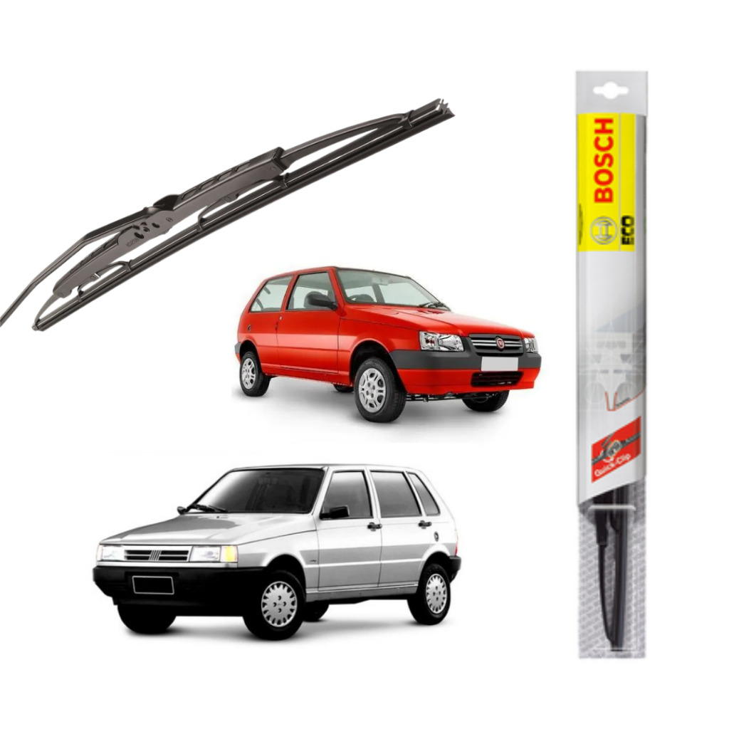 Palheta Limpador Parabrisa Dianteiro Fiat Uno Original Bosch de Ferro ...