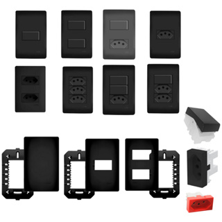 Tomadas e Interruptores Preto Habitat Black Fame 10 e 20A