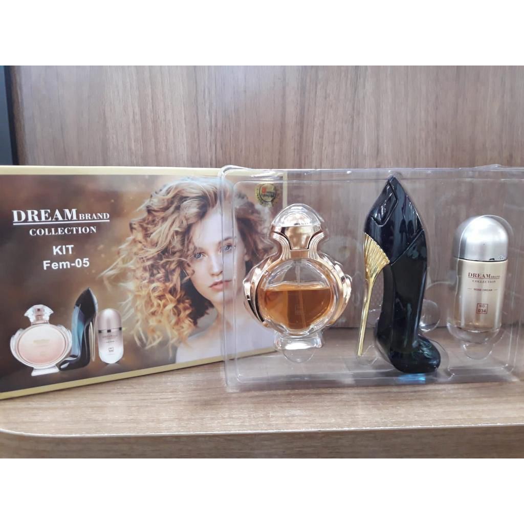 Kit Dream Brand Collection Com 3 Perfumes De 25ml Feminino | Shopee Brasil