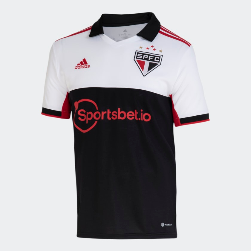 Camisa Do São Paulo Terceiro Uniforme Branca e Preta 2022 2023 Tailandesa - Edição Limitada