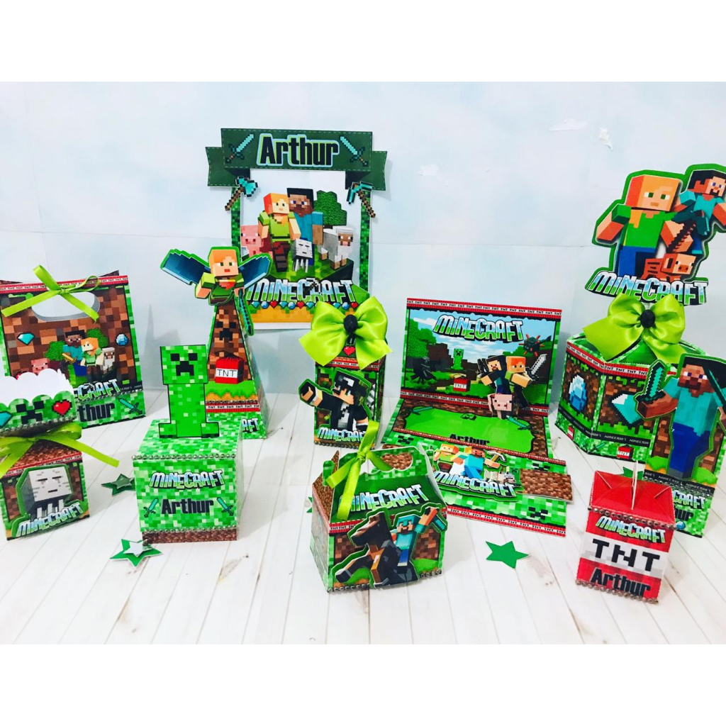Kit Festa Personalizado Minecraft