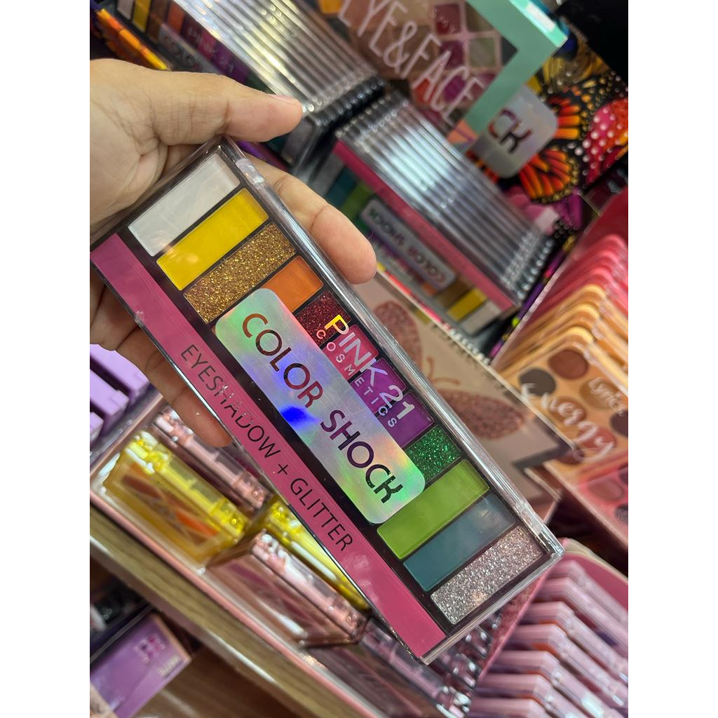Paleta De 12 Sombras Maquillaje Color Shock Original Pink21 | Shopee Brasil