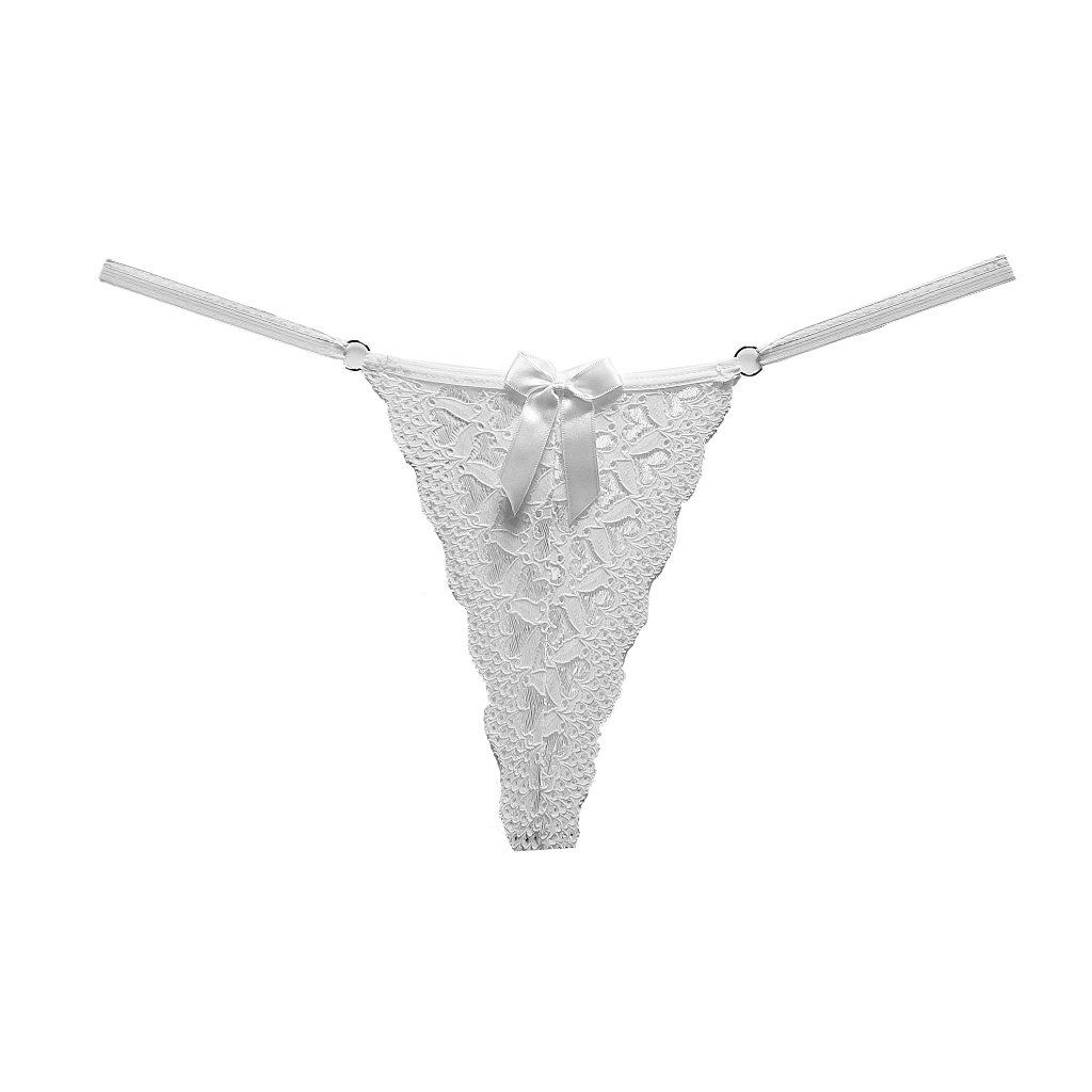 Calcinha Feminina Fio Dental Plus Size String com Renda A001 | Shopee ...