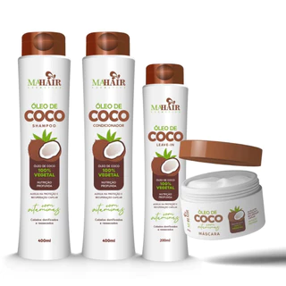 Kit Capilar Óleo de Coco Mahair - 4 itens