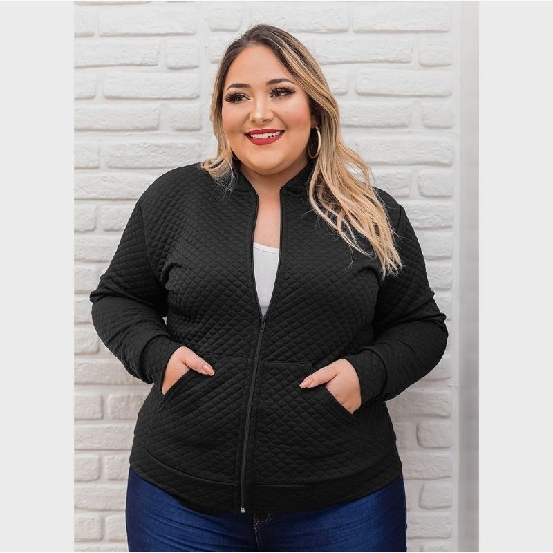 Jaqueta bomber plus store size