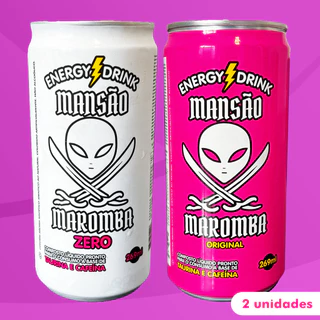 Kit 2 Energéticos Mansão Maromba Energy Drink Zero e Tradicional