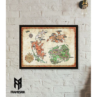 Quadro Mapa Final Fantasy IX