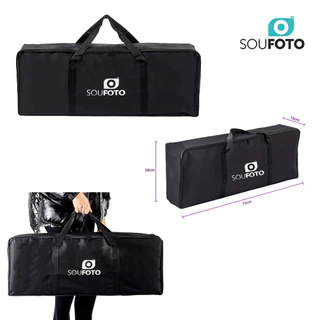 Bolsa para Transporte de Kit de Iluminação, Tripés, Softbox e Itens em Geral como Tralhas de Pesca, Roupas e Viagens Sou Foto 75cm BKI-75 Reforçada para Até 10Kg, Material Tecido em poliéster 600 plastificado, Alça de Mão e Zíper