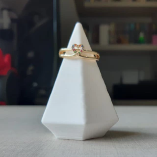 Expositor de Anel em Cone Low Poly - Impressão 3D