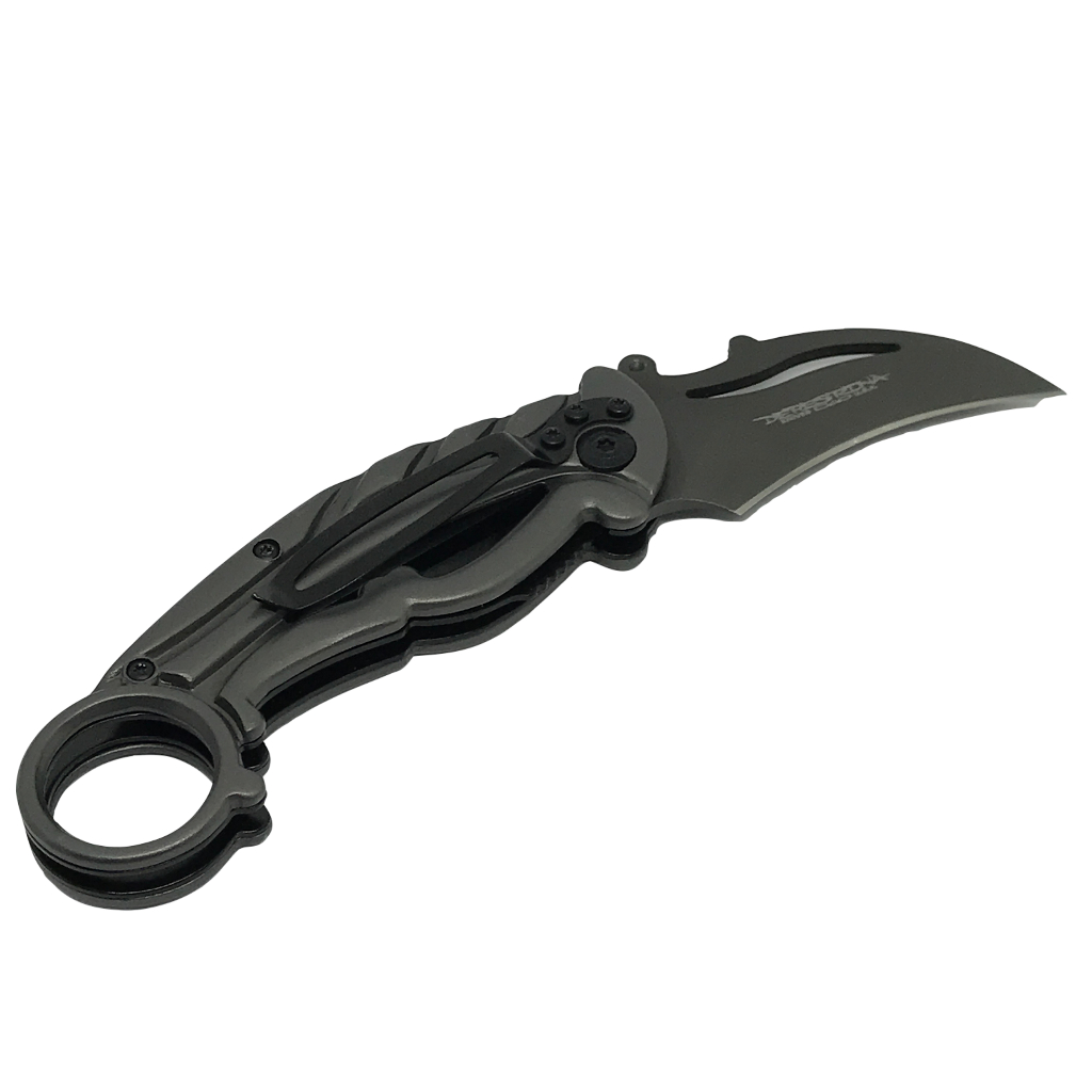 Canivete HZ-0952 Tipo Karambit com trava de segurança e clip de bolso  colorido - Martinelli Pesca e Náutica - As melhores Ofertas do Ano em Pesca