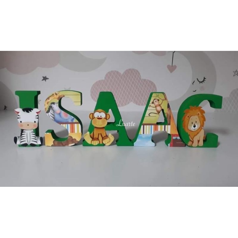 kit Letras infantis personalizadas mdf 8 cm | Shopee Brasil