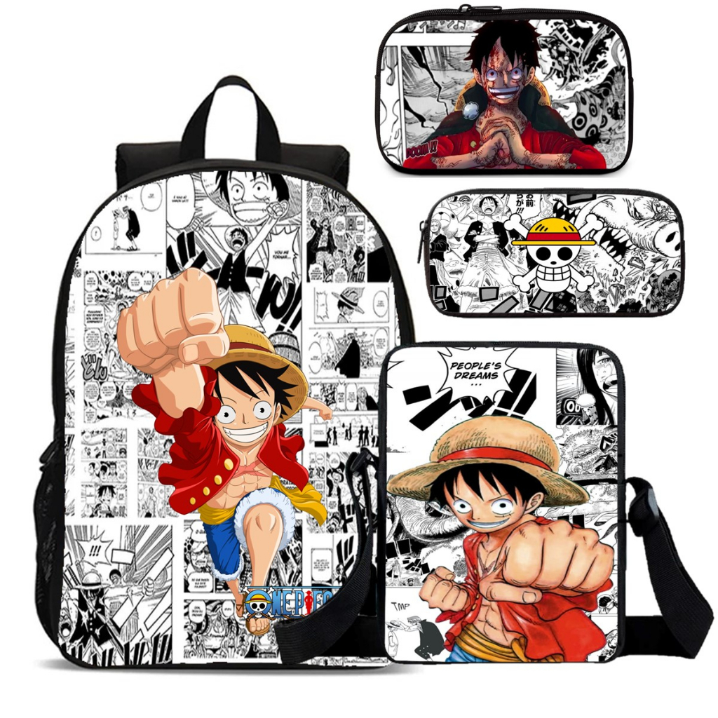 Anime One Piece Crossbody Bolsa De Ombro Luffy Escolar De Grande