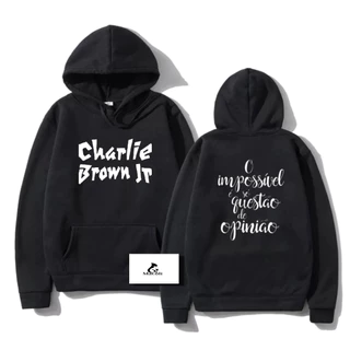 Moletom Canguru Charlie Brown Jr. Rock Música Blusa Capuz e Bolso Unissex