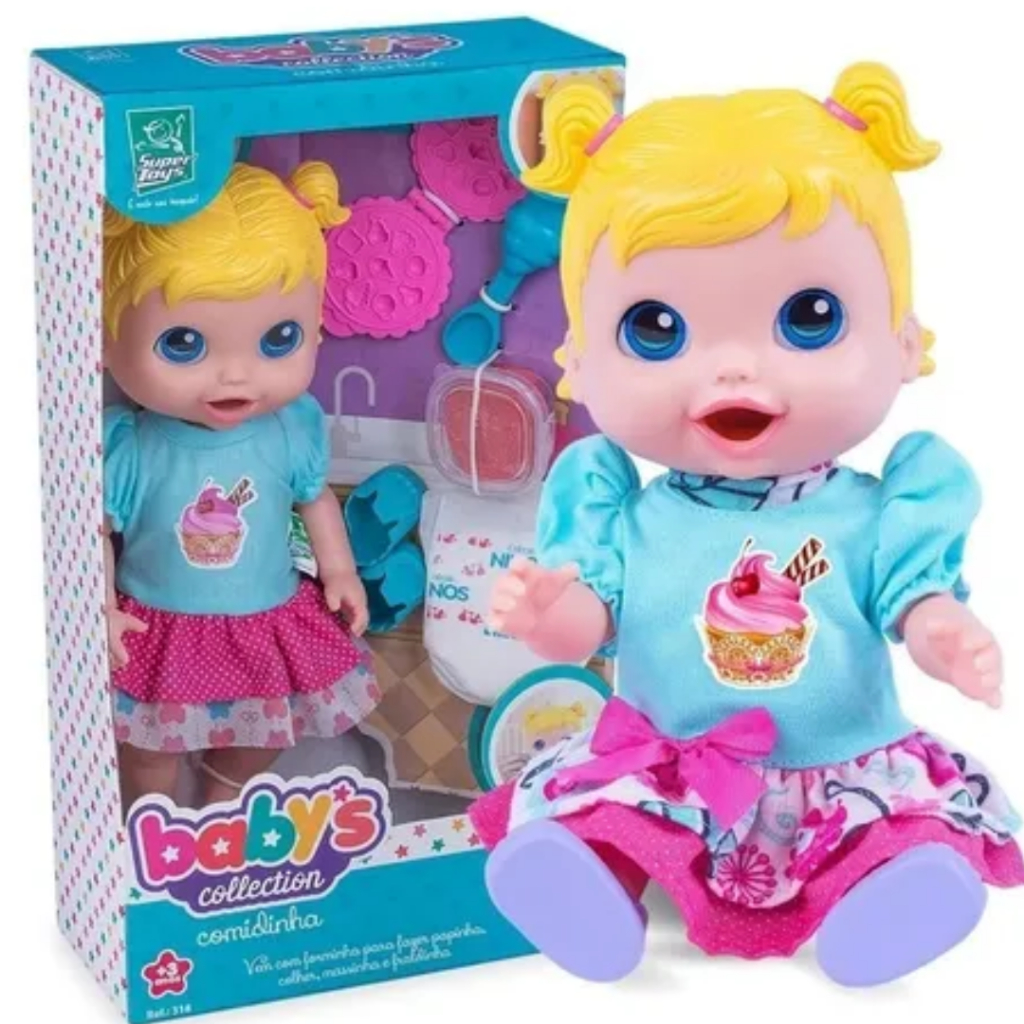 Boneca Baby Alive Original Collection Menina Come e Faz Caquinha-Supertoys