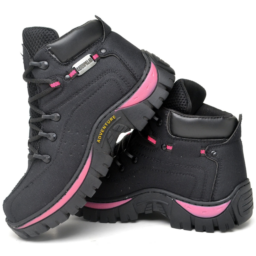 Botinha Coturno Feminino Adventure Trilha Feminina Caterpillar Shopee