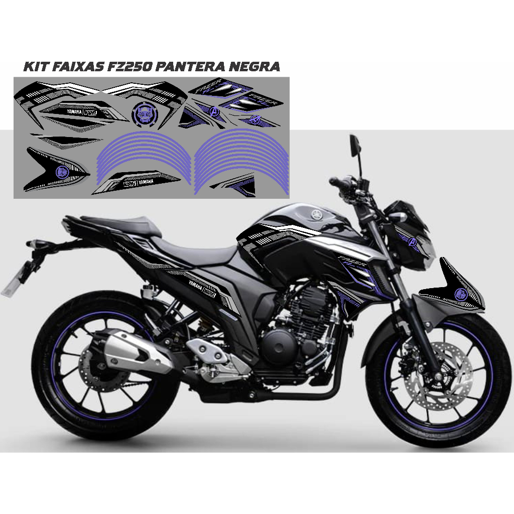 Adesivo Faixa Moto Crosser 150 Yamaha varias cores com laminação