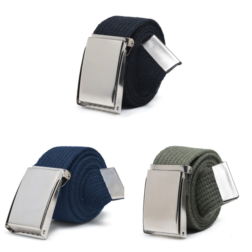 Kit Cinto Correia Masculino Lona Largo Fivela Catraca Oferta Promocao
