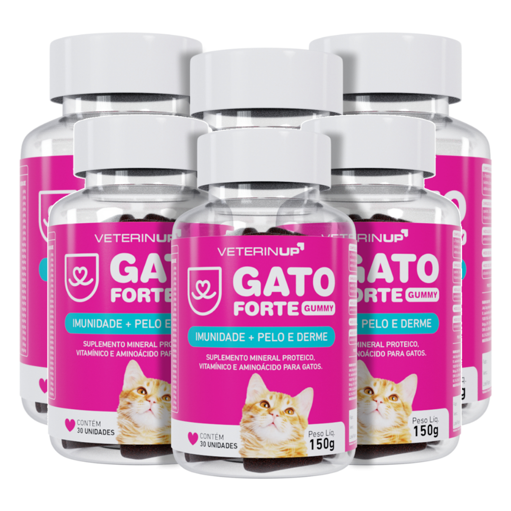 Diminua Queda de Pelo Gato Forte Gummy Suplemento Mastigavel - Envio ...