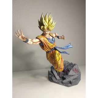 Goku em pose de batalha - Impressão 3D de Resina