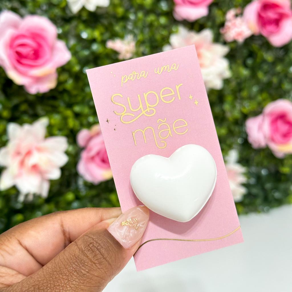 10 lembrancinhas Sabonete perfumado + Cartão - mimos dia das maes em Oferta na Shopee