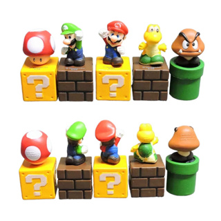 Kit C/5 Personagens Super Mario Bros 6cm Miniaturas Coleção. em Oferta na Shopee
