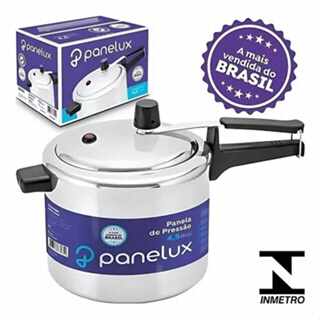 Panela De Pressão 4,5 Litros Panelux Pequena Clássica Polida a Mais Vendida