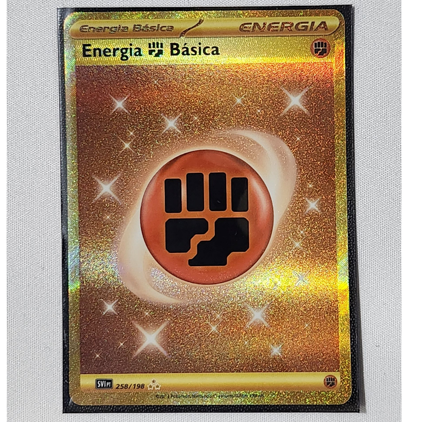 Carta Pokemon Energia de Luta (258/198) EV01