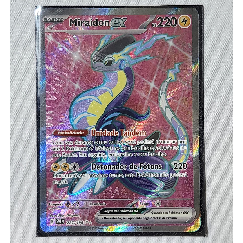 Carta Pokémon Original Miraidon EX 227/198