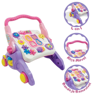 Andador de Empurrar para Menino e Menina  4 em 1 com Alça e Suporte para Berço em Oferta na Shopee