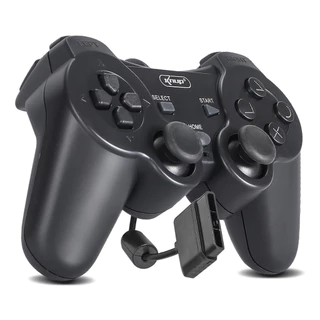 Controle Joystick Para Playstation 2 Preto Analógico Ps2 KNUP