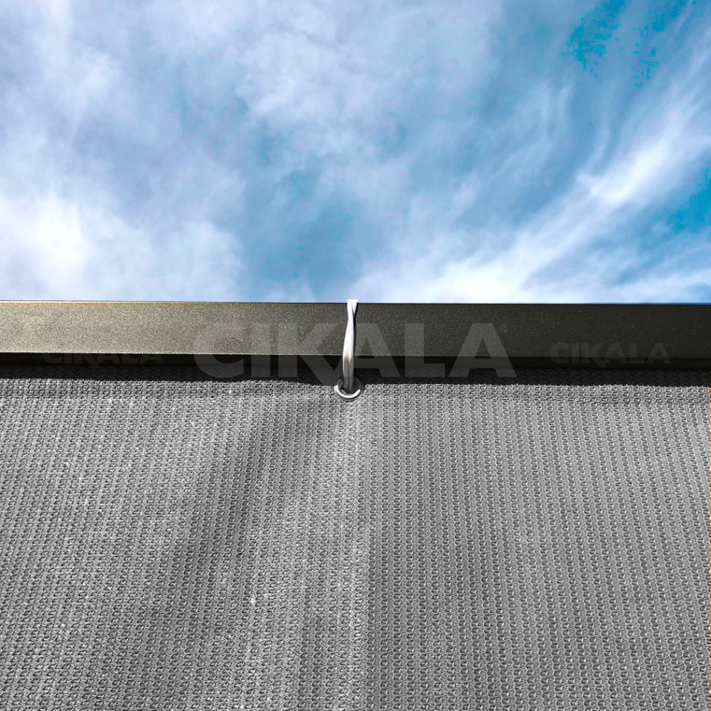 Tela Toldo Cortina Sombreamento Cinza 2x1.5 Decoração Área Externa Gourmet