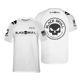 Camiseta Black Skull Original Dry Fit Caveira Luta Atlético exercícios academia Treino Fitness Camisa