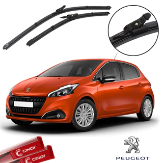 2 Limpador Peugeot 208 2012 2013 2014 2015 2016 2017 2018 Palheta Paleta Original