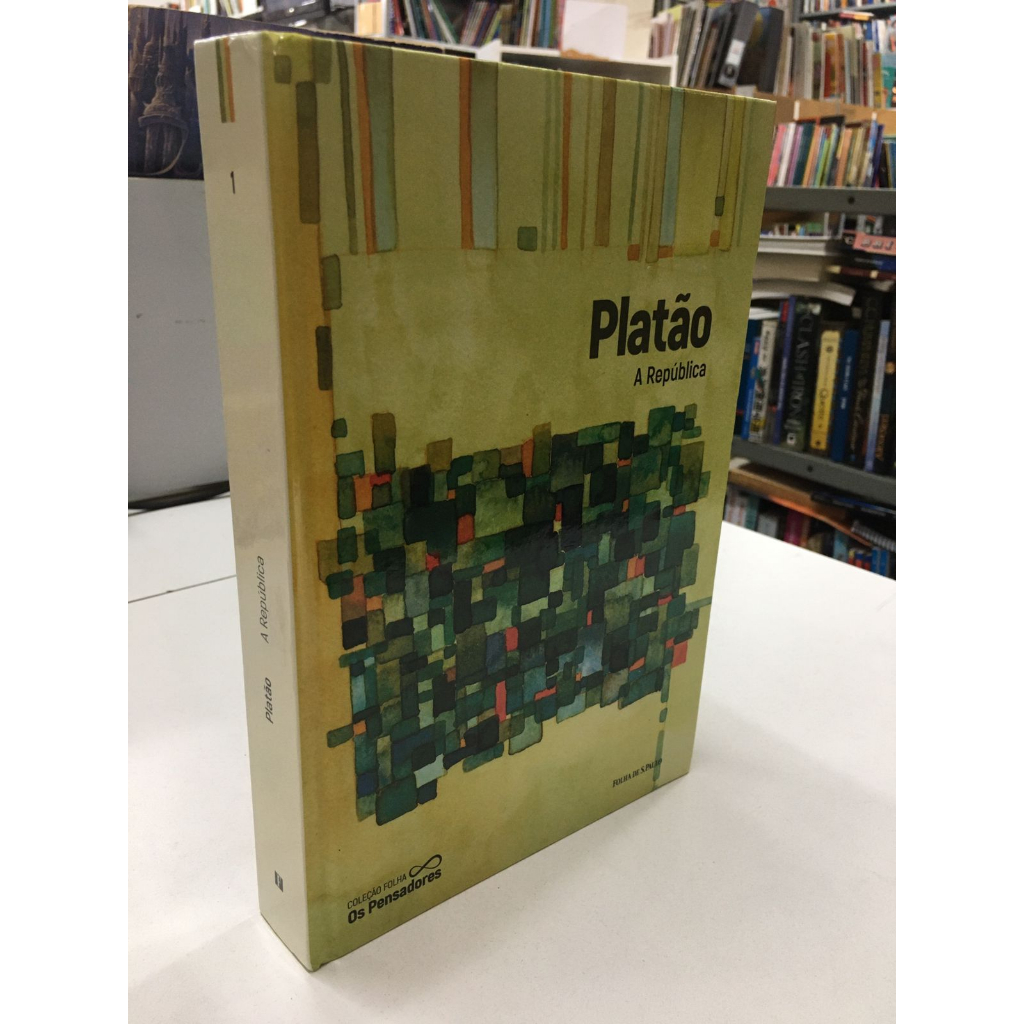 LIVRO - A REPÚBLICA - PLATÃO - COLEÇÃO FOLHA GRANDES PENSADORES - CAPA DURA