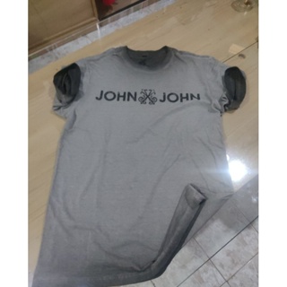 T-Shirt Cinza Lettering John John, Camiseta Feminina John John Usado  92633246