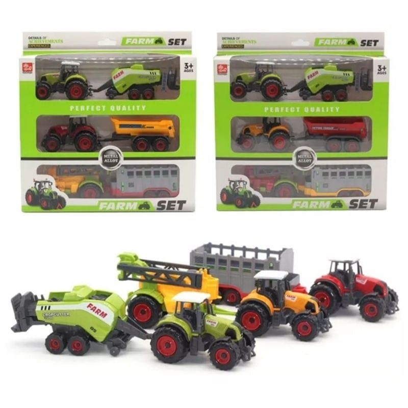 Tratores e Colheitadeiras Agr colas Farm set Diecast Colecion veis