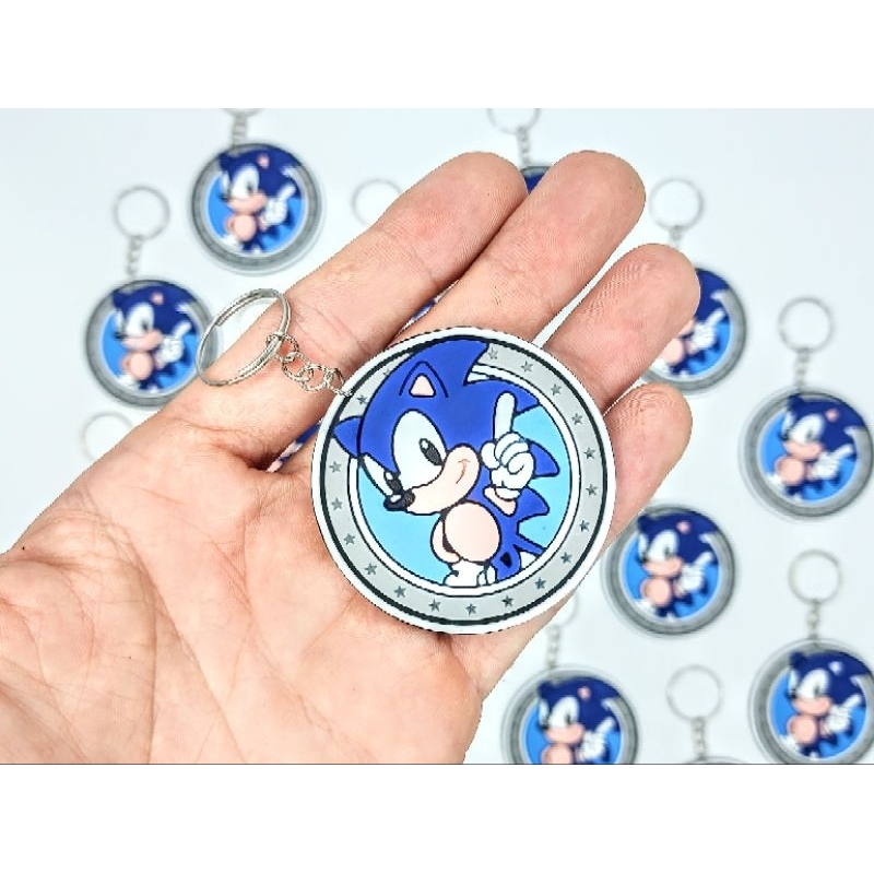 Sonic Chaveiro Grande 10un Lembrança Aniversário Top