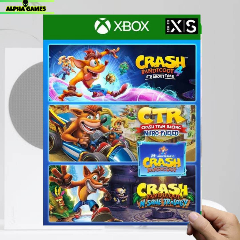 Jogo Crash Bandicoot Pacote Quadrilogia - Xbox 25 Dígitos